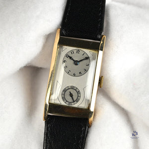 Unnamed Dial 9k Gold Tank Cased Watch Vintage Watch Specialist