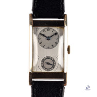 Unnamed Dial 9k Gold Tank Cased Watch Vintage Watch Specialist