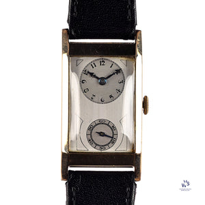 Unnamed Dial 9k Gold Tank Cased Watch Vintage Watch Specialist