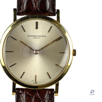 Vacheron Constantin 18k Gold Model Reference 6506 Ultra Thin c.1960s Vintage Watch Specialist
