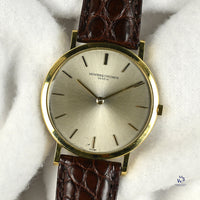 Vacheron Constantin 18k Gold Model Reference 6506 Ultra Thin c.1960s Vintage Watch Specialist