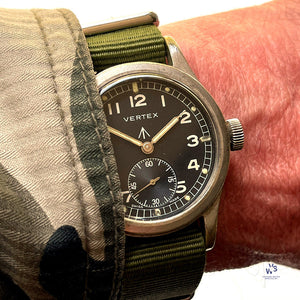 Vertex Dirty Dozen WW2 Military Issued Soldiers Watch c.1944 Vintage Watch Specialist