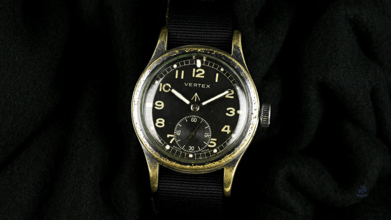 Vertex Dirty Dozen WW2 Military Issued Soldiers Watch - Matching Case and Lug Numbers - c.1944 - Vintage Watch Specialist