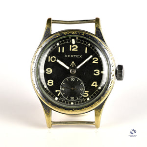 Vertex Dirty Dozen WW2 Military Issued Soldiers Watch - Matching Case and Lug Numbers - c.1944 - Vintage Watch Specialist