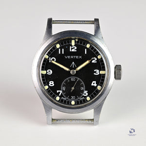 Vertex WWW Dirty Dozen Original Condition Matching Case and Lug Numbers c.1944 Vintage Watch Specialist
