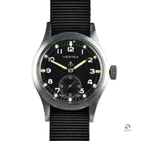 Vertex WWW Dirty Dozen Original Condition Matching Case and Lug Numbers c.1944 Vintage Watch Specialist