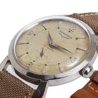 Vintage Longines Automatic With Beautiful Waffle Dial - c.1939 - Vintage Watch Specialist