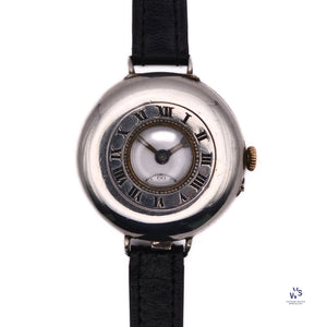 Vintage - Military Trench Style - Half Hunter - Wristwatch - Marked A.G.R. - Vintage Watch Specialist