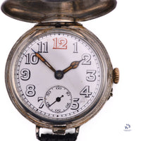 Vintage - Military Trench Style - Half Hunter - Wristwatch - Marked A.G.R. - Vintage Watch Specialist