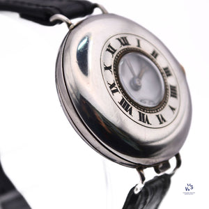 Vintage - Military Trench Style - Half Hunter - Wristwatch - Marked A.G.R. - Vintage Watch Specialist