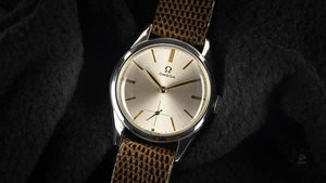 Vintage Omega Dress Watch - Silver Sunburst Dial Reference 2537-4 c.1954 Specialist