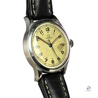 Vintage Omega Watch Stainless Steel Case Nice Patina and Original Lume C.1940 Vintage Watch Specialist