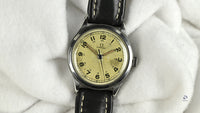 Vintage Omega Watch Stainless Steel Case Nice Patina and Original Lume C.1940 Vintage Watch Specialist