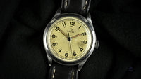 Vintage Omega Watch Stainless Steel Case Nice Patina and Original Lume C.1940 Vintage Watch Specialist
