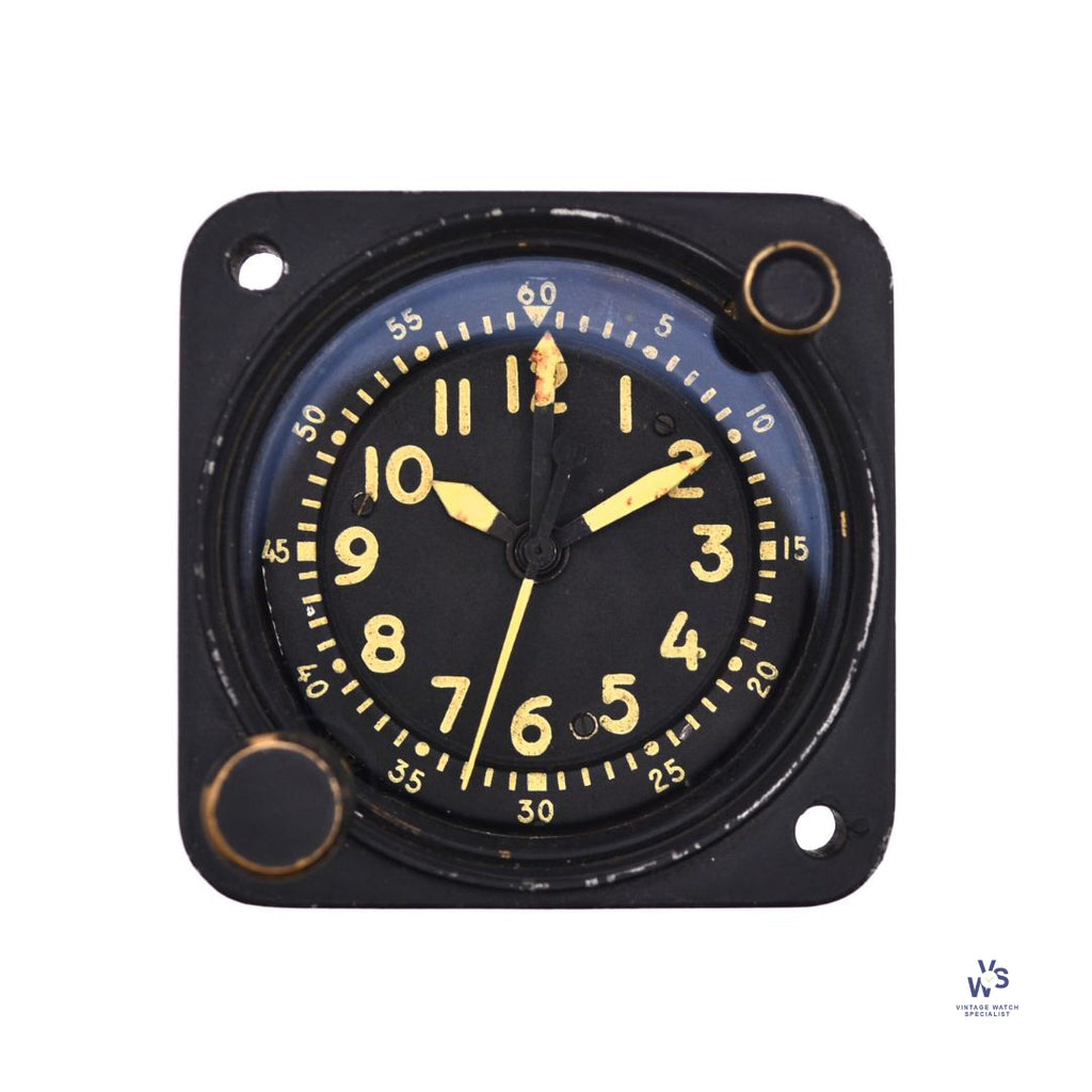 Waltham Aircraft Clock - Model Ref: A-13A-1 - c.1960s - Vintage Watch Specialist