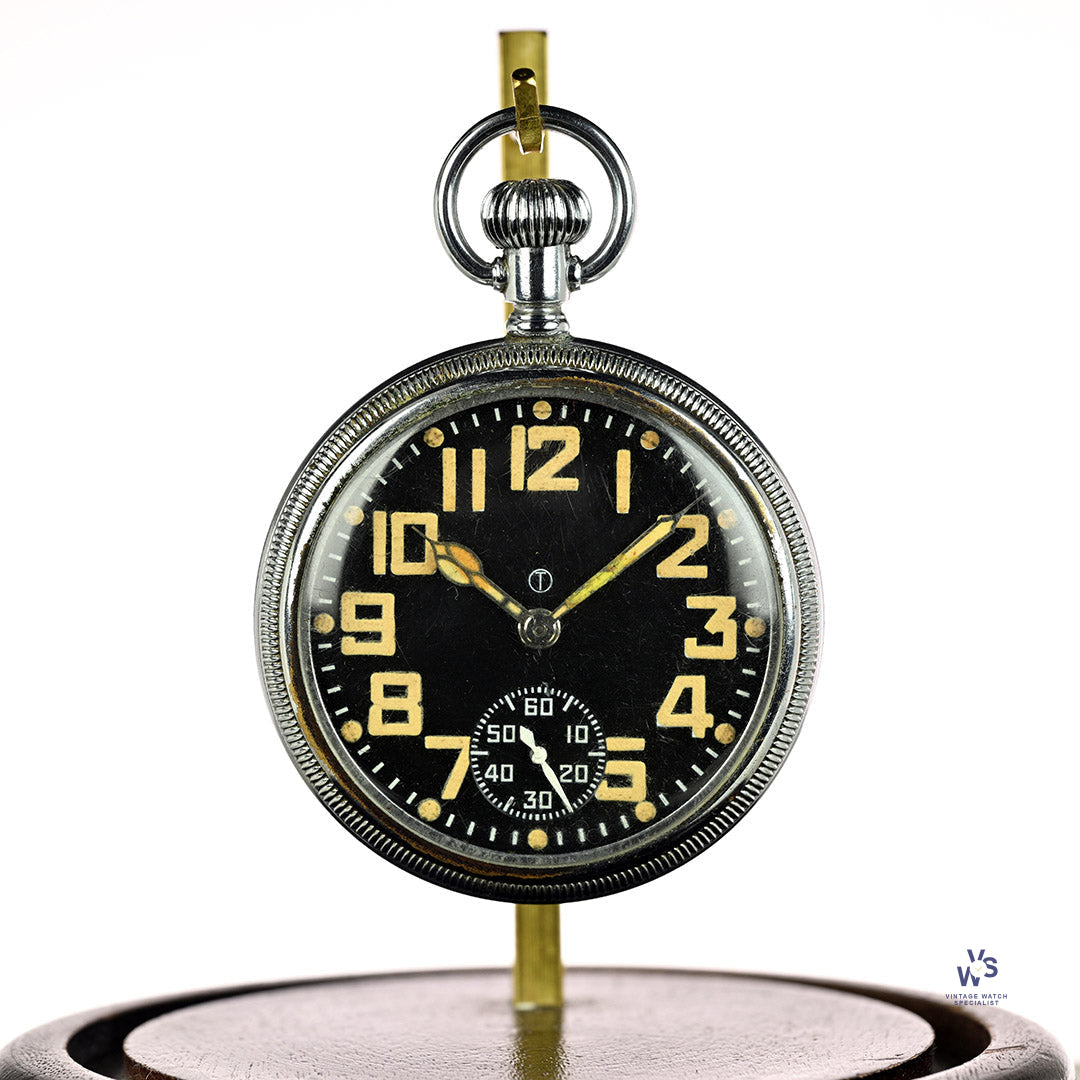 Waltham British Military issued Pocket Watch - Military - Marked
