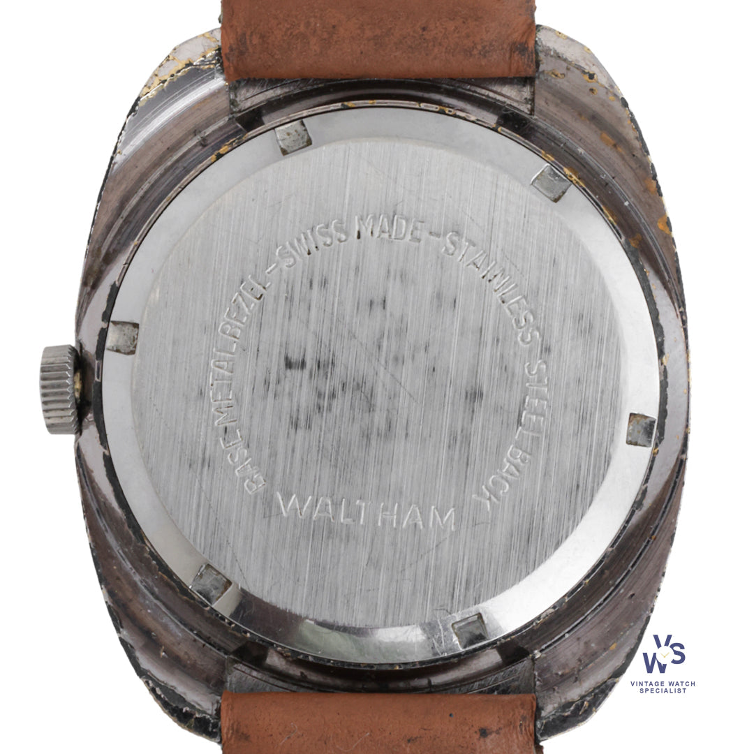 Waltham Calendar Manual -Stainless Steel Case - c.1970 – Vintage