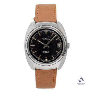Waltham Calendar Manual -Stainless Steel Case - c.1970 - Vintage Watch Specialist