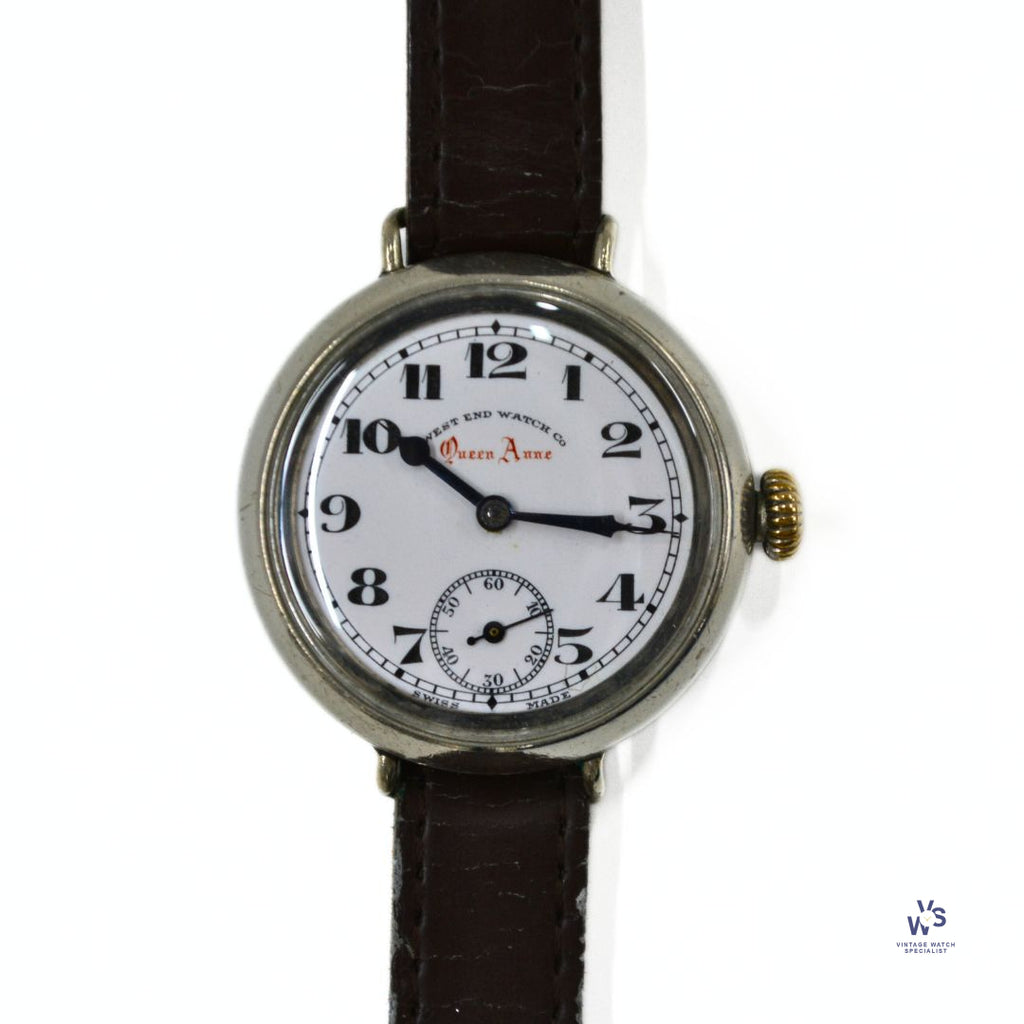 West End Watch Co. - Queen Anne - Sub-Seconds - Trench Style Wristwatch - Vintage Watch Specialist