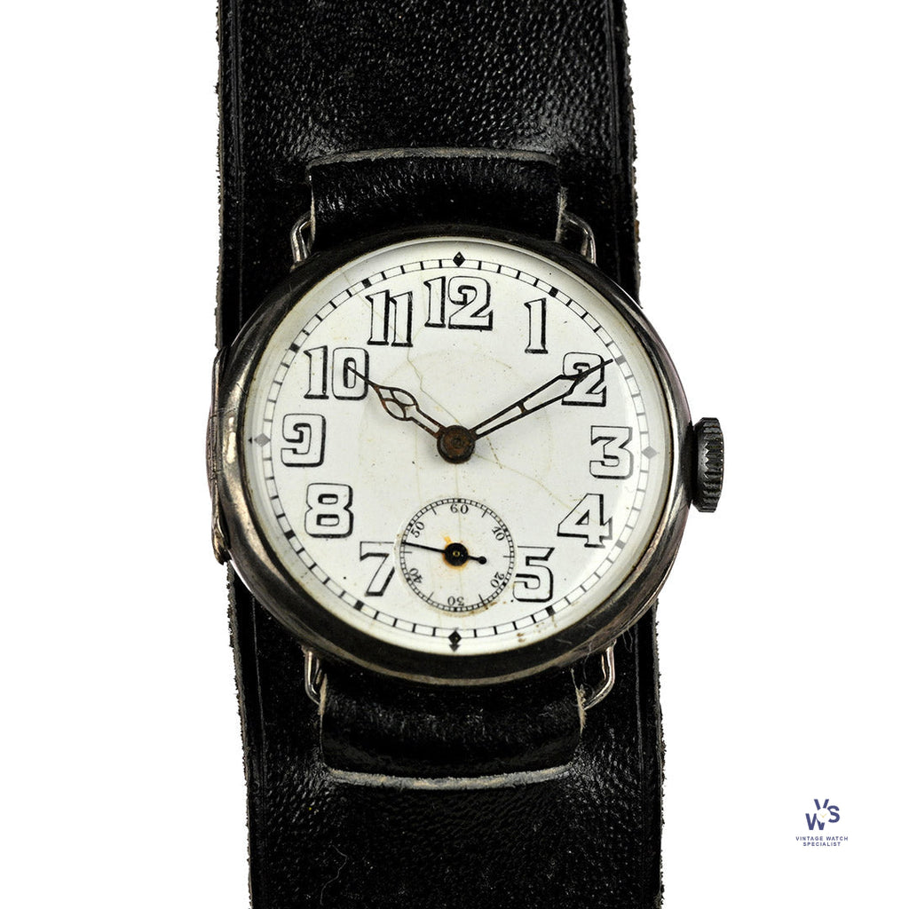 WW1 Silver Trench Watch - Original Condition - c.1917 - Vintage Watch Specialist