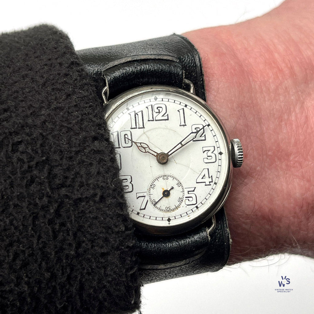 WW1 Silver Trench Watch - Original Condition - c.1917 - Vintage Watch Specialist