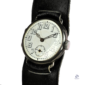 WW1 Silver Trench Watch - Original Condition - c.1917 - Vintage Watch Specialist