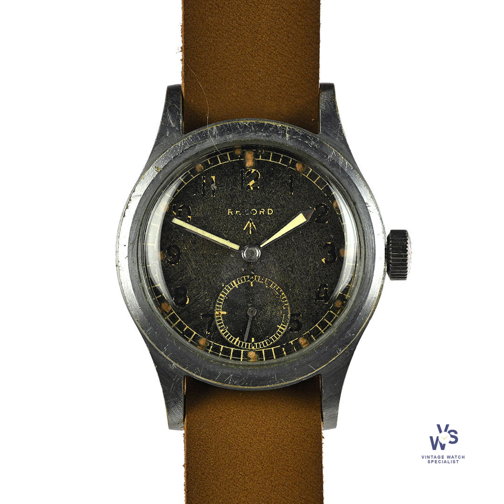 WWII Record Dirty Dozen Wristwatch - Military Issued - Vintage Watch Specialist