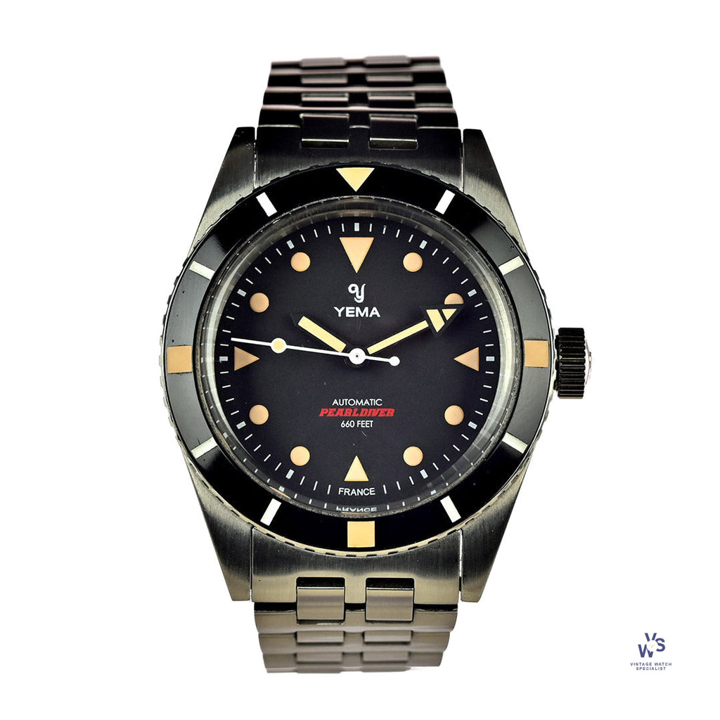 Yema Pearldiver Automatic - Model Ref: YCL1-MRM - Box and Papers - Vintage Watch Specialist