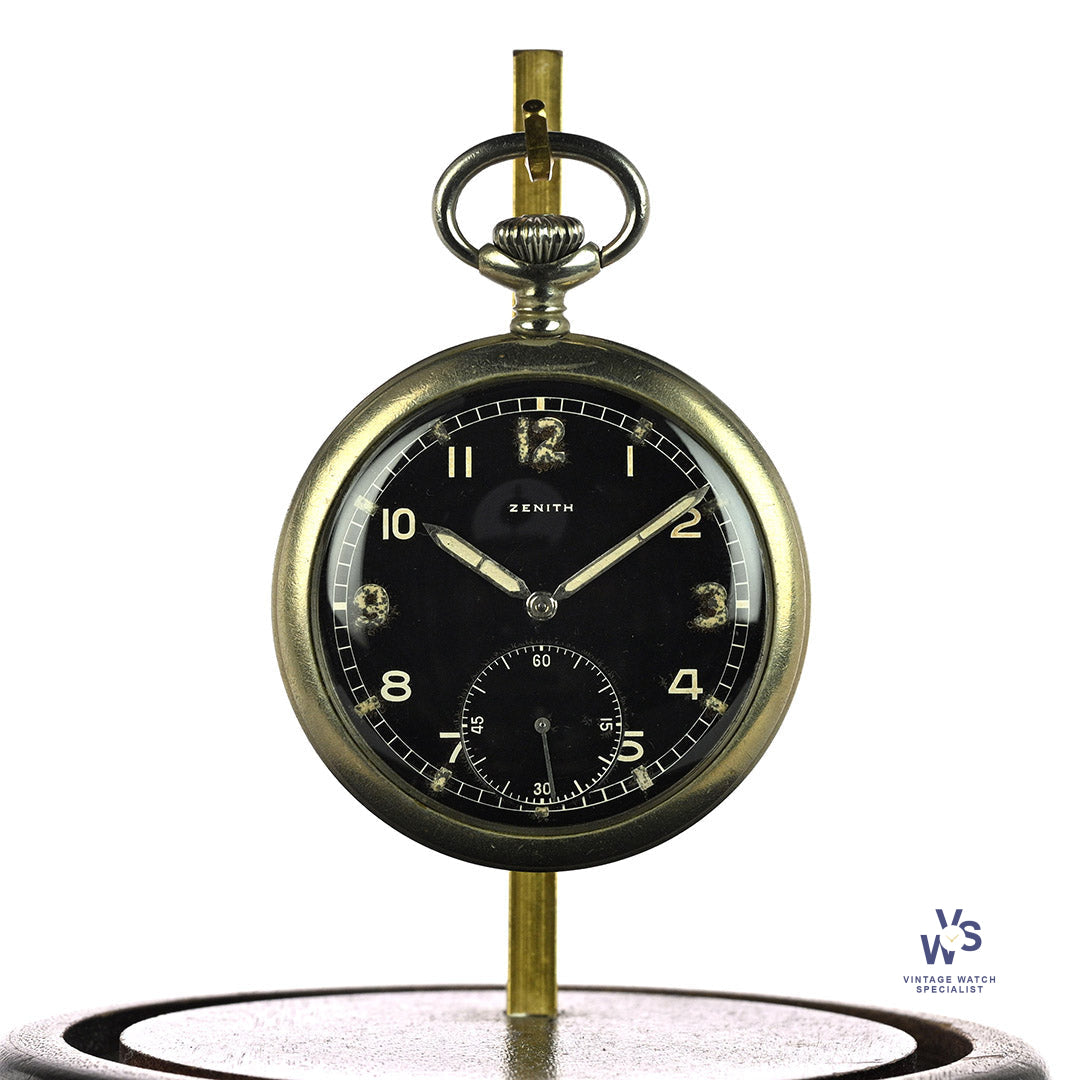 Zenith - German Army Pocket Watch - WW2 - DH Markings - c.1943
