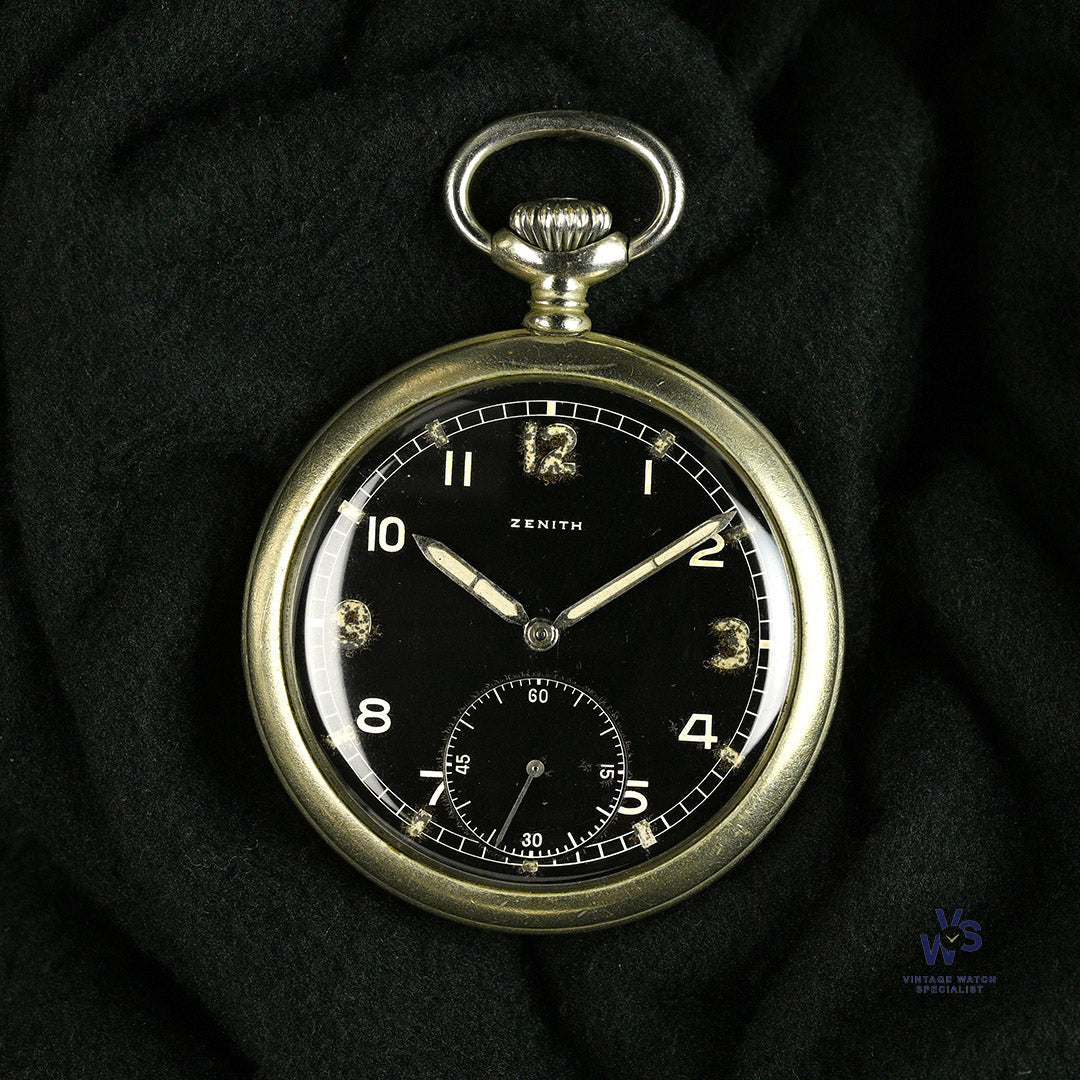 Zenith - German Army Pocket Watch - WW2 - DH Markings - c.1943