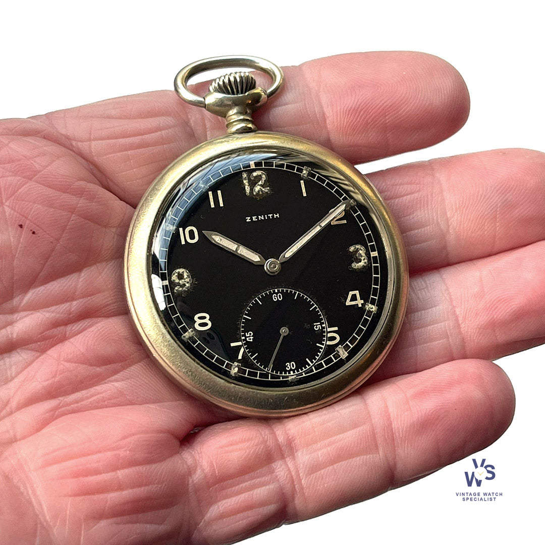 Zenith - German Army Pocket Watch - WW2 - DH Markings - c.1943