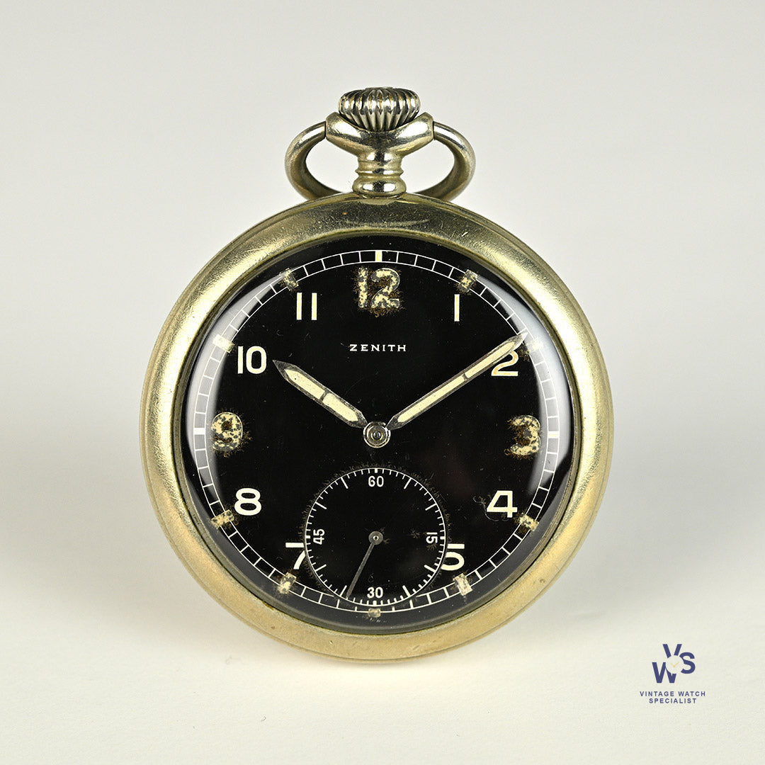 Zenith - German Army Pocket Watch - WW2 - DH Markings - c.1943