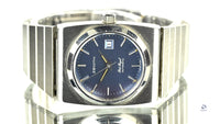 Zenith - Port Royal Model Ref: 01.0600.485 - Automatic Calendar - Ladies 27mm - Blue Dial - c.1970s - Vintage Watch Specialist