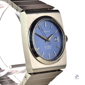 Zenith - Port Royal Model Ref: 01.0600.485 - Automatic Calendar - Ladies 27mm - Blue Dial - c.1970s - Vintage Watch Specialist