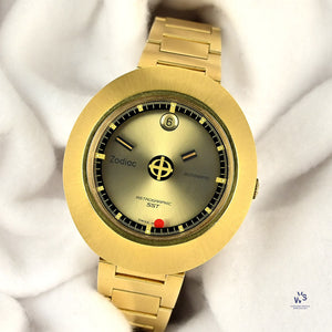 Zodiac - Automatic - Astrographic SST Mystery Dial - GP - Original Zodiac Bracelet - Box No Papers - c.1969 - Vintage Watch Specialist