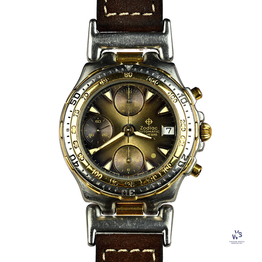 Zodiac Automatic Natan GMT - Valjoux 7750 - c.1990s - Vintage Watch Specialist