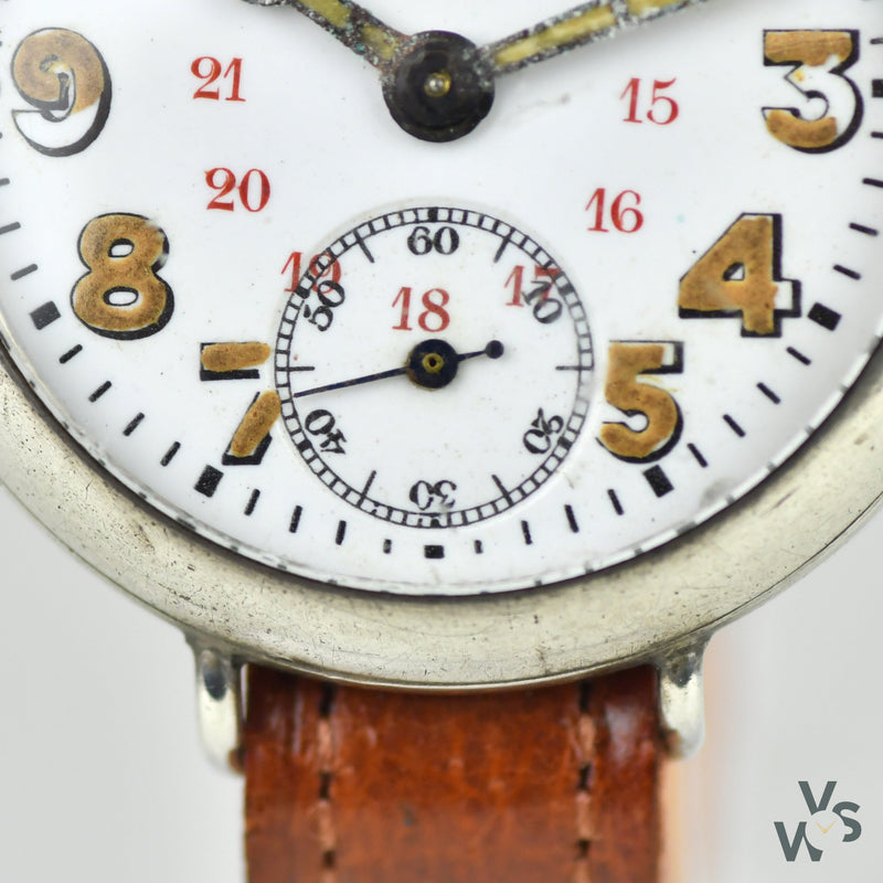 1910s Trench Watch - Tropical ’ATP’-Style dial - Vintage Watch Specialist