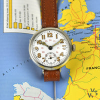 1910s Trench Watch - Tropical ’ATP’-Style dial - Vintage Watch Specialist