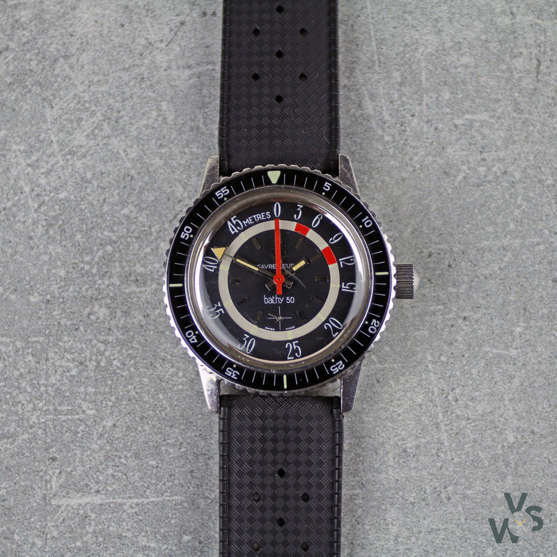 Favre-Leube Bathy 50 Divers Watch - Vintage Watch Specialist