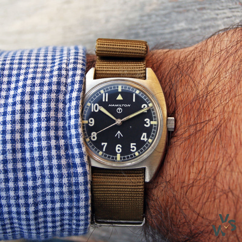 1975 Hamilton 6BB Hacking Seconds RAF Military watch - Vintage Watch Specialist