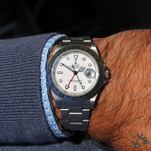 2002 Rolex Explorer-II Date - White Dial Ref. 16570 - Vintage Watch Specialist