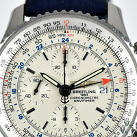 2010 Breitling Navitimer World Chronograph Ref. A2432212/G571 - Silver Dial - Full set box and papers - Vintage Watch Specialist