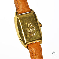 9k Gold Vintage Jump Hours Watch - c.1920s - Vintage Watch Specialist