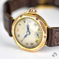 9k Yellow Gold Women’s Cocktail watch - Vintage Watch Specialist