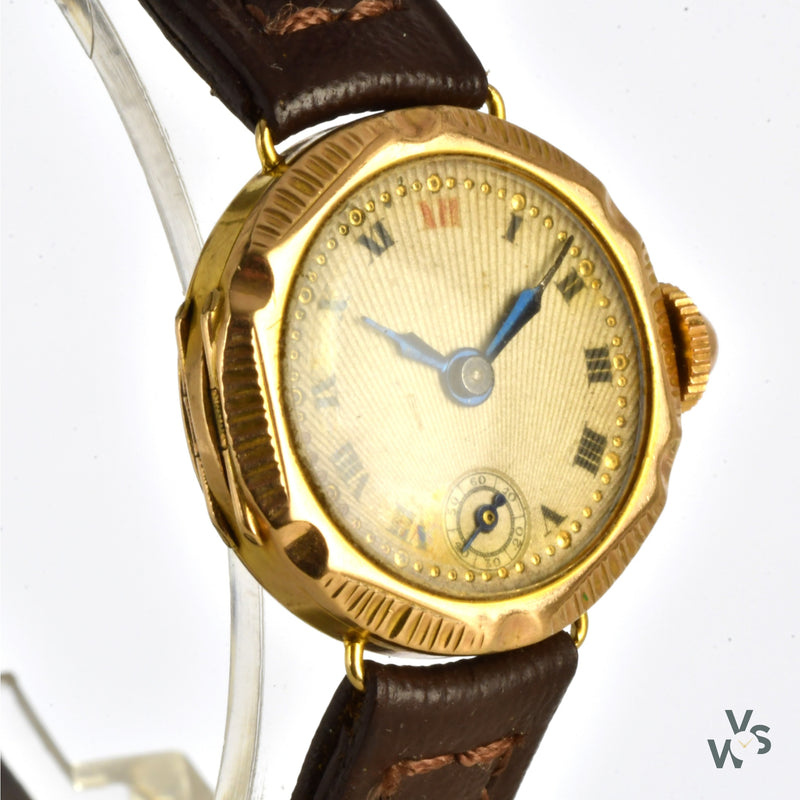 9k Yellow Gold Women’s Cocktail watch - Vintage Watch Specialist