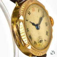 9k Yellow Gold Women’s Cocktail watch - Vintage Watch Specialist