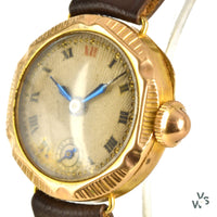 9k Yellow Gold Women’s Cocktail watch - Vintage Watch Specialist