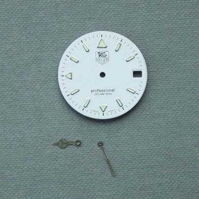 Tag Heuer 200m Professional White Tritium Dial and hands replacement