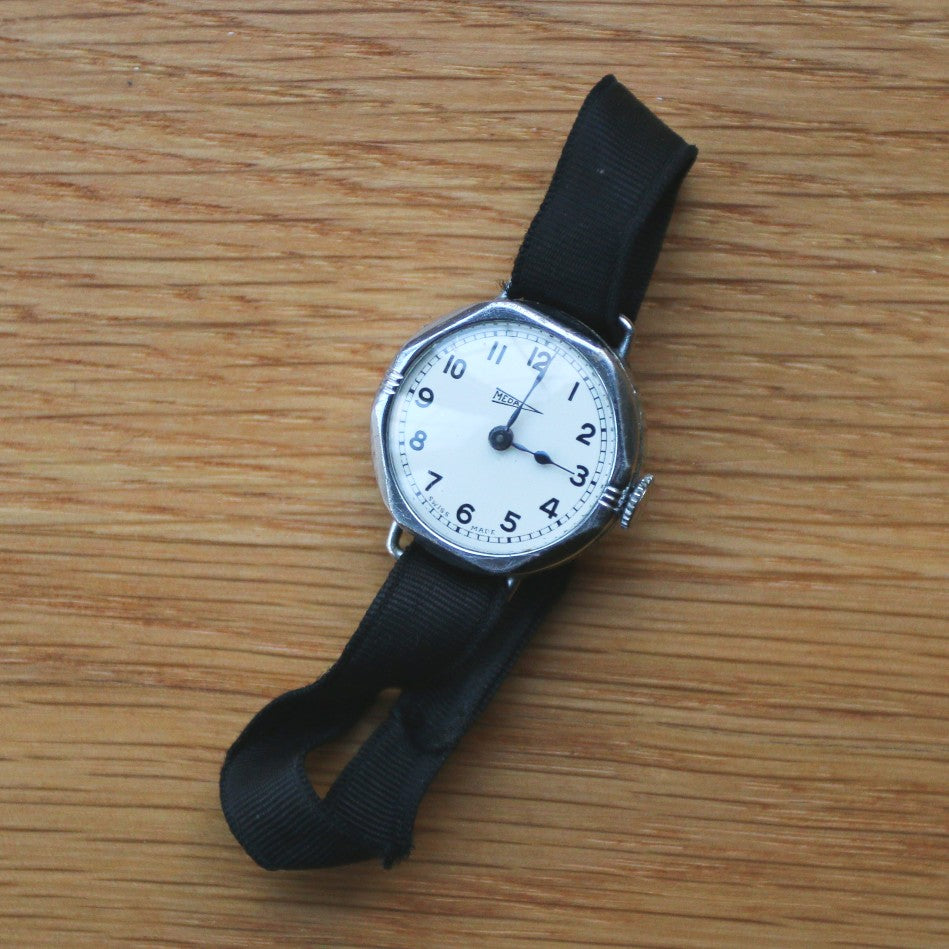 Meda Hex-Cased Ladies' watch - canvas strap with clasp - Spares/repairs