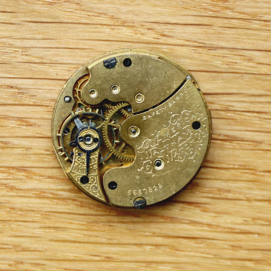 Waltham Pocket Watch Dial, hands Movement Spares/Repairs
